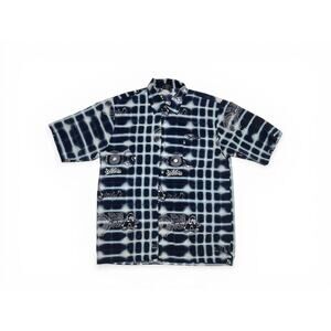 SOUTH POLE JNCO-Style Graffiti Logo Button Up Shirt Hip Hop Vintage Men's L